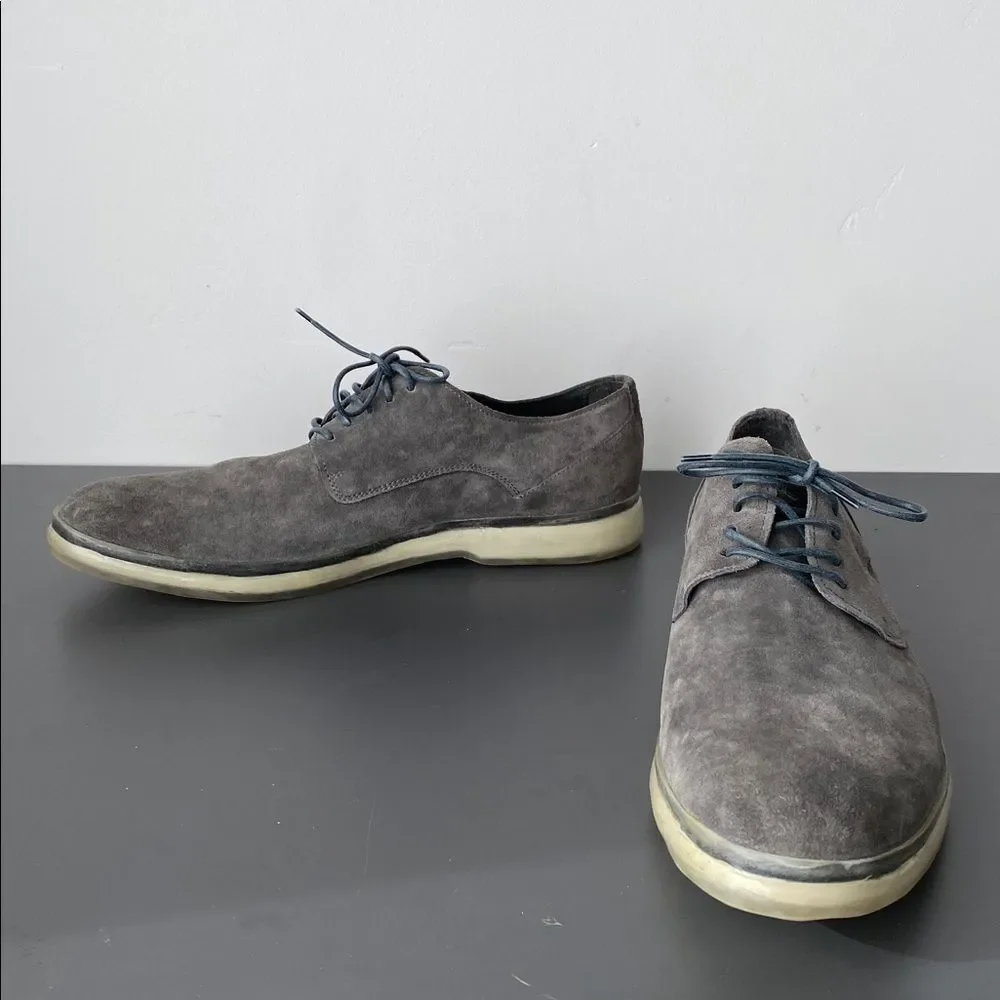 Untamed Street Gray Suede Men's Shoes 44 (US 10) Made in Italy Street Business